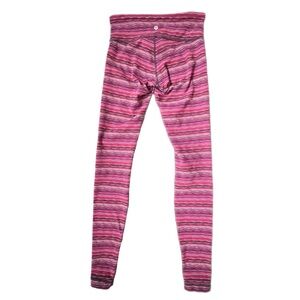 lululemon athletica Pink Striped Leggings
